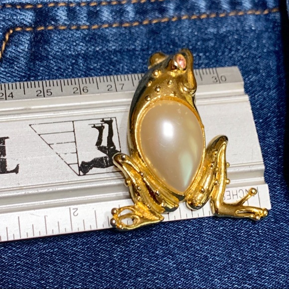 Frog Pin Brooch Vintage - Picture 5 of 6